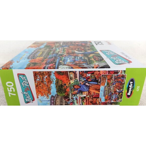 Tailgating Fun 750 Piece Jigsaw Puzzle Back to the Past with Poster by RoseArt - Picture 2 of 4